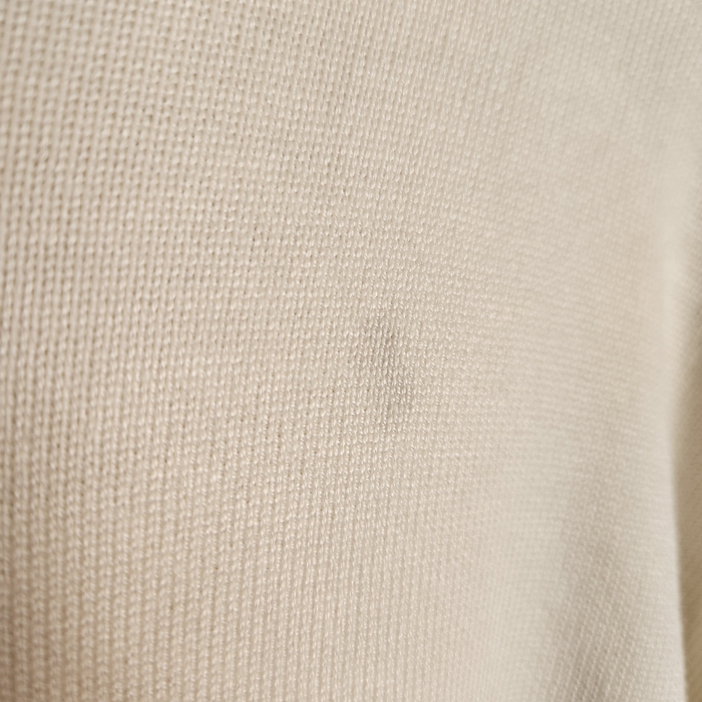 EKOUAER 2 PIECE KNIT LOUNGEWEAR SET CREAM BLACK WIDE LEG SHORT SLEEVE NWT XL - Picture 8 of 9